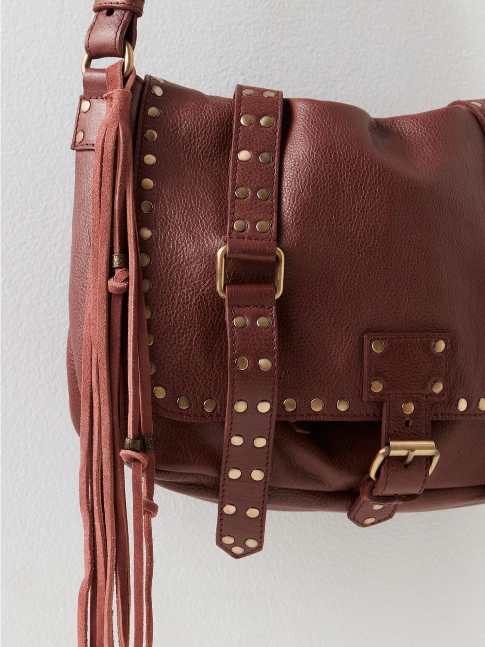 WE THE FREE Studded Messenger Bag Tote in Cinnamon - Picture 2 of 16
